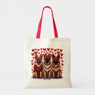 Valentines day German Shepherd Hundar Tygkasse