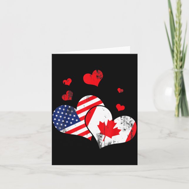 Valentine's Day Gift Maple Leaf Canada  Kort (Framsida)