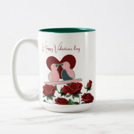 Valentine's Day Gift Två-Tonad Mugg