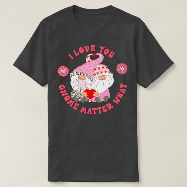 Valentines day Gnome4 T Shirt (Design framsida)