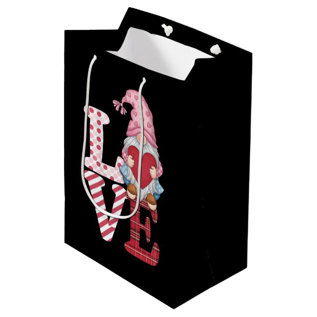 Valentines day Gnome Kärlek par gåvor till henne (Framsidan Vinklad)