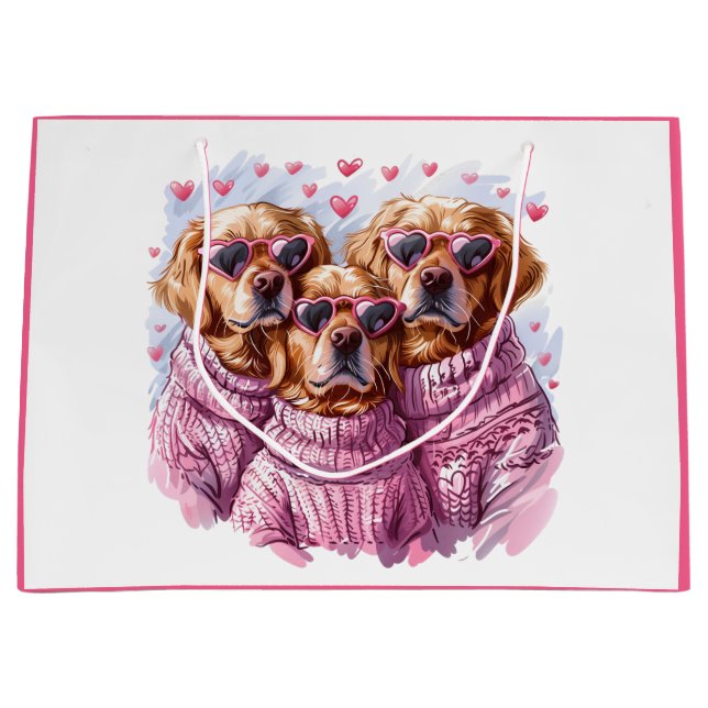 Valentines day Golden Retriever Hundar (Framsidan)