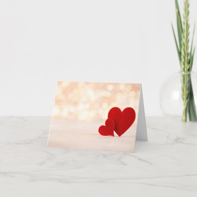 Valentines day greeting card. kort (Framsida)