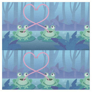 valentines day groda älskare väv tyg