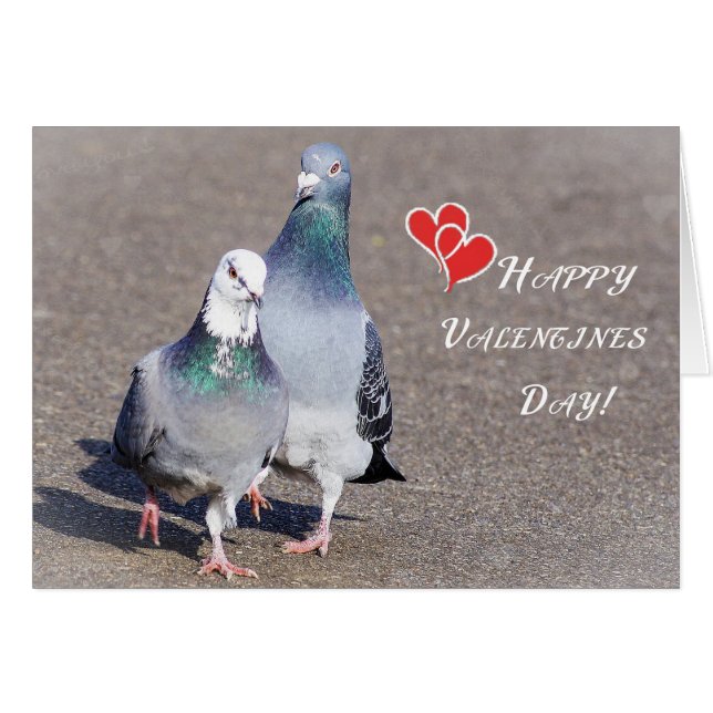 Valentines day hälsningskort (Framsidan Horizontal)