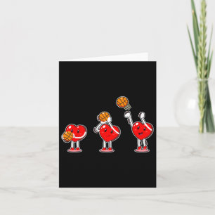 Valentines day Heart Basketball Player Boys Girls Kort