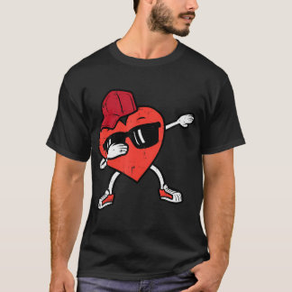 Valentines day Heart Dab Funny Manar Boys Kids Tod T Shirt