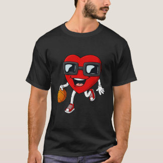 Valentines day Heart Dribbling Basketball Boys Gir T Shirt