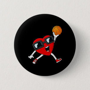 Valentines day Heart Dunking A Basketball Boys Gir Knapp