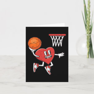 Valentines day Heart Dunking Basketball Boys Girls Kort