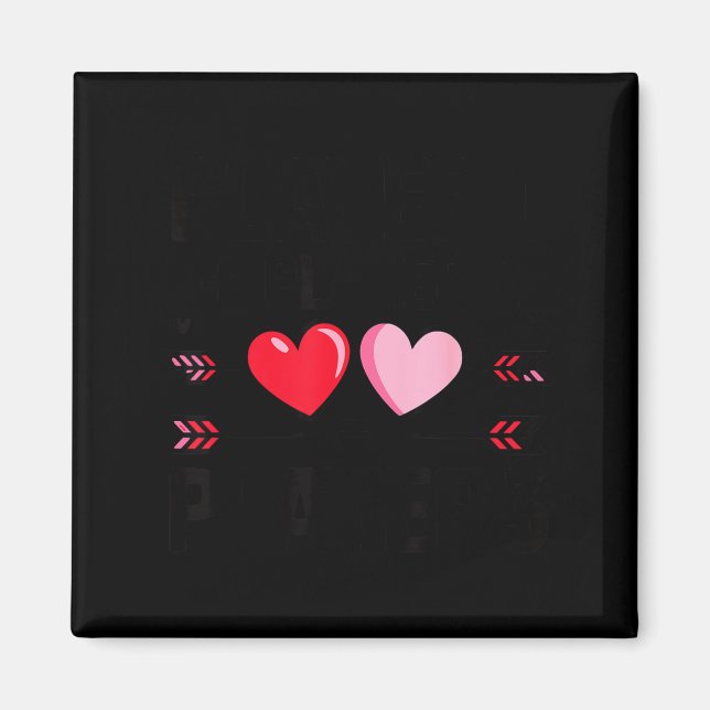 Valentines Day Heart Family Gamer Gaming New Paren Magnet (Framsidan)