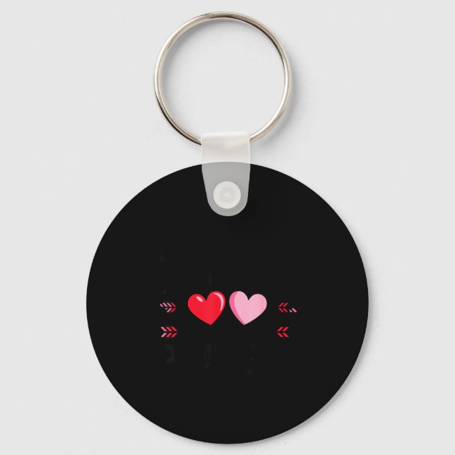 Valentines Day Heart Family Gamer Gaming New Paren Nyckelring (Framsida)