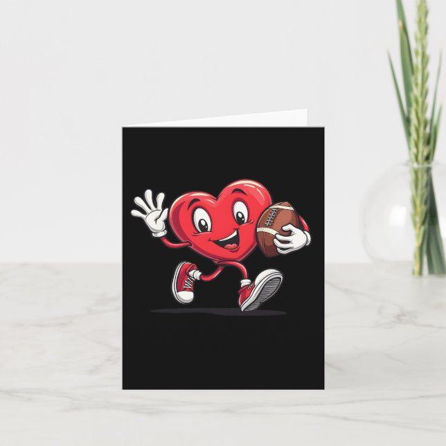 Valentines day Heart-fotboll för pojkar flickor ba Kort (Framsida)