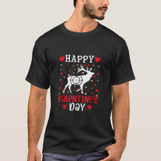 Valentines day Heart-grafik Cute Hunting Älskare T Shirt