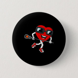 Valentines day Heart Holding Lacrosse Stick Boys G Knapp