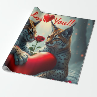 Valentine's Day Heart Hug - lynx Presentpapper