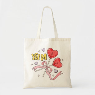 Valentines Day Heart Lollipop Tygkasse