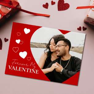 Valentines day Heart Photo Red Helgdag Kort