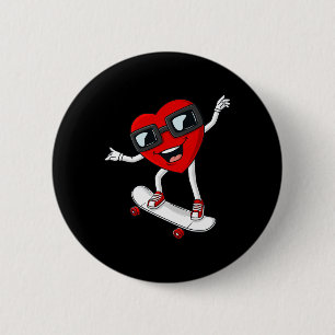 Valentines day Heart Riding Skateboard Boys Kids T Knapp