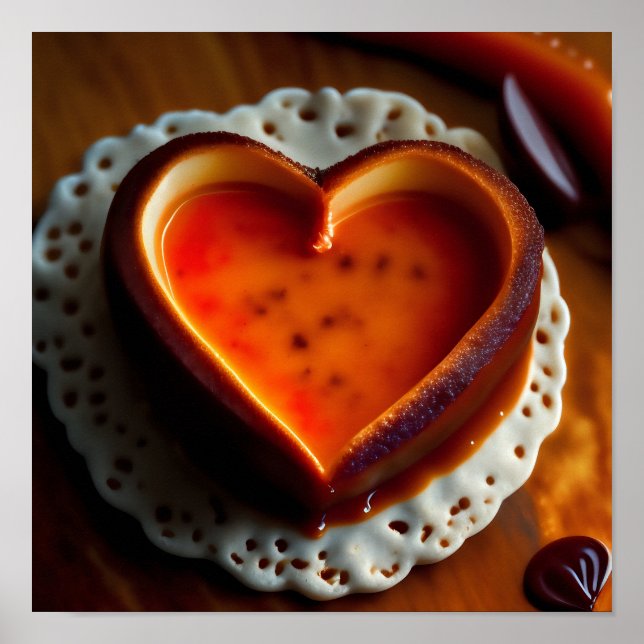 Valentines day Heart Shining Bright Personlig P Poster (Framsidan)