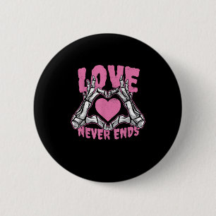 Valentines day Heart Skeleton Händer Heart Knapp