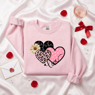 Valentine's Day heart sweater T Shirt