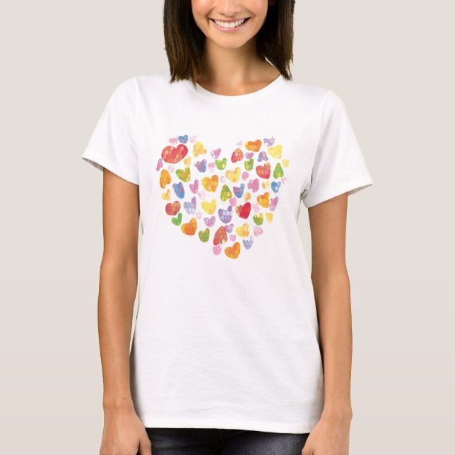 Valentines day Heart T Shirt (Framsida)