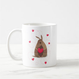 Valentines Day Heart Texas Armadillo Kaffemugg