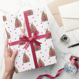 Valentines Day Heart Texas Armadillo Presentpapper