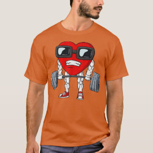 Valentines day Heart Weightlift Funny Deadlift T Shirt