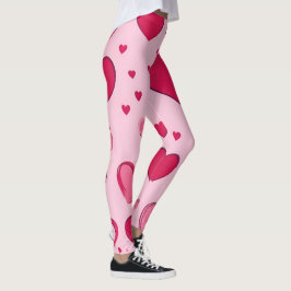 Valentines day Hearts 01 Leggings