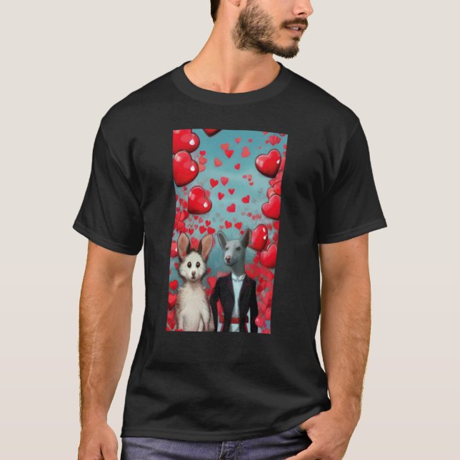 Valentine's Day hearts 02 T Shirt (Framsida)