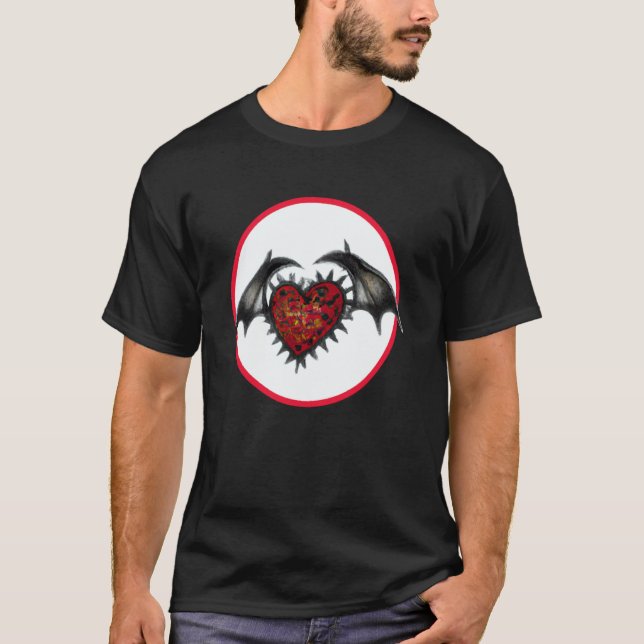 Valentine's Day hearts dragon  17 T Shirt (Framsida)