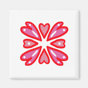 Valentines day Hearts Magnet