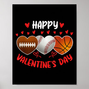 Valentines day Hearts Poster
