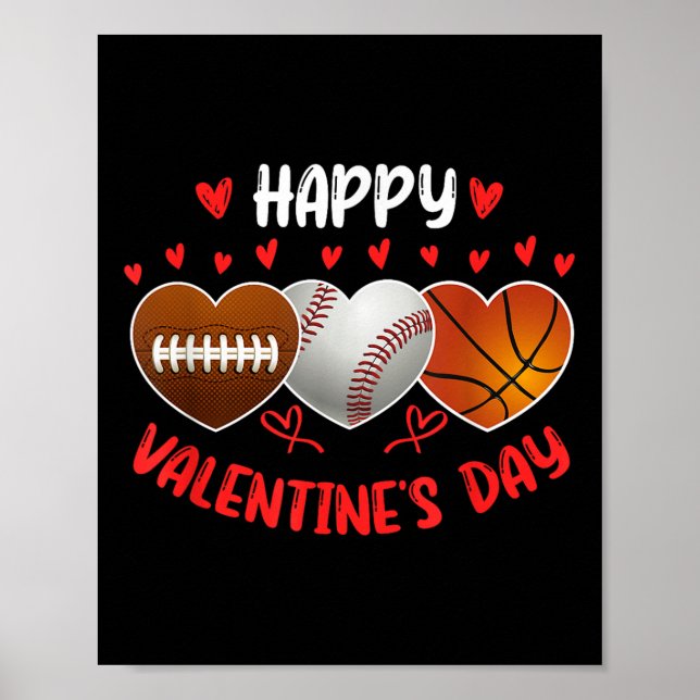 Valentines day Hearts Poster (Framsidan)