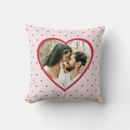 Valentine's Day Hearts Red Photo Kudde