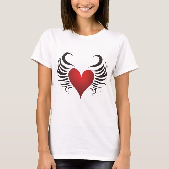 Valentines Day Hearts T Shirt (Framsida)