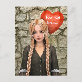 Valentines day helg vykort