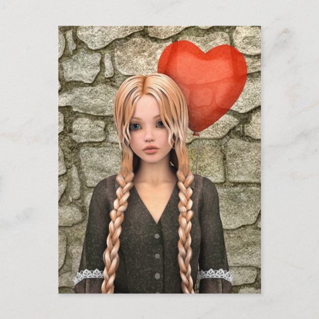 Valentines day helg vykort (Framsida)