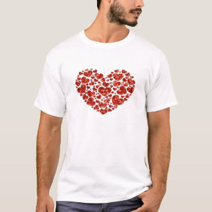 valentines day-hjärta t-shirt