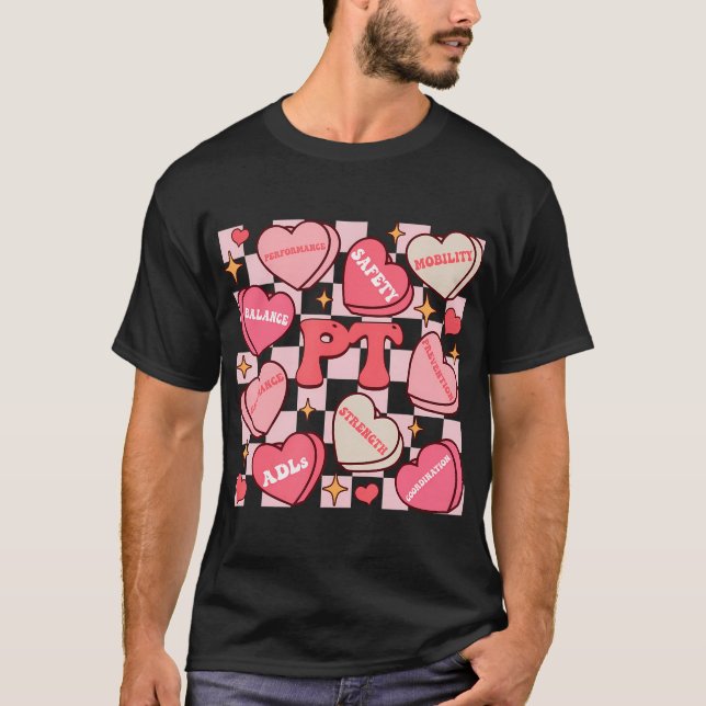 Valentines day Hjärtbehandling Barn och ungdomar L T Shirt (Framsida)