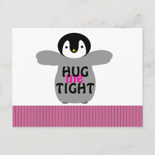 Valentine's Day Hug Me Tight Love Postcard Helg Vykort