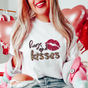 Valentines day Hugs och Kisses T Shirt