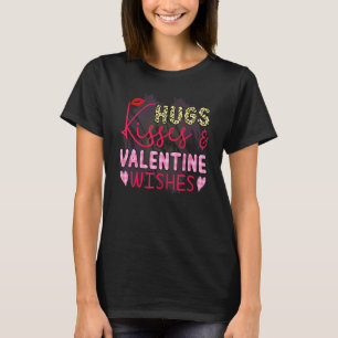 Valentines day Hugs och Kisses XOXO Boys Girls Wom T Shirt