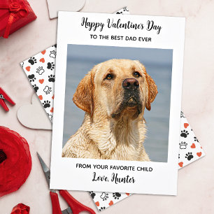 Valentines day HUND Cute Personlig Pet Photo Julkort