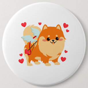 valentines day Hund Pommern Puppy Kids Boys Girl Knapp