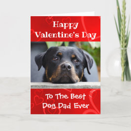 Valentines day Hund World Bästa någonsin Pet Photo Helgkort