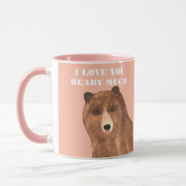 Valentines day I Kärlek Du Beary mycket Mugg
