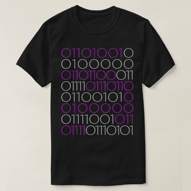 Valentines day I Kärlek Du Binary Code lustig Geek T Shirt (Design framsida)
